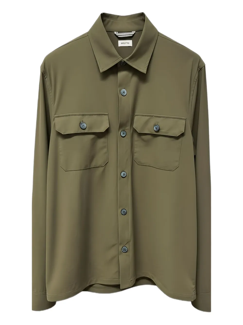 DISTRETTO 12 buttoned pocket shirt jacket - Verde