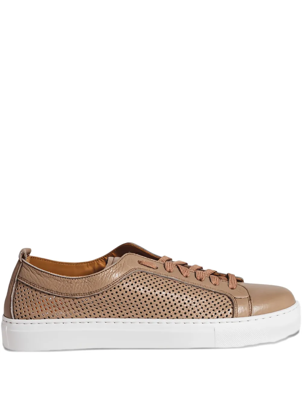 CALCE perforated leather sneakers - Toni neutri