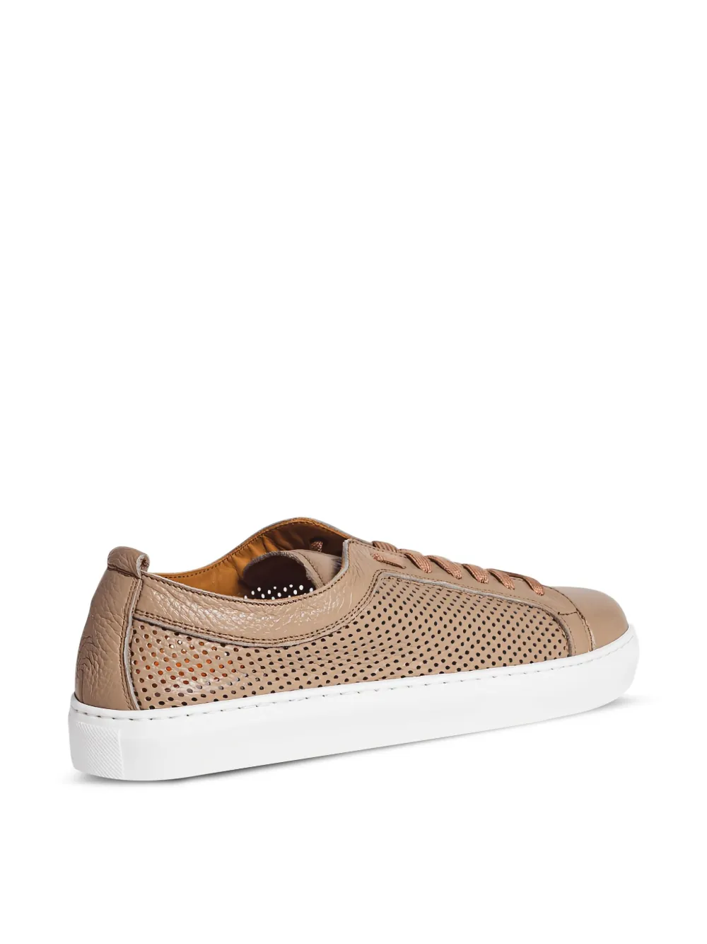 CALCE perforated leather sneakers Neutrals