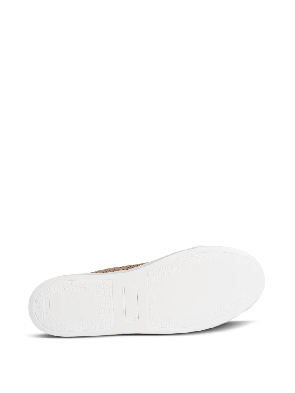 CALCE perforated leather sneakers Neutrals