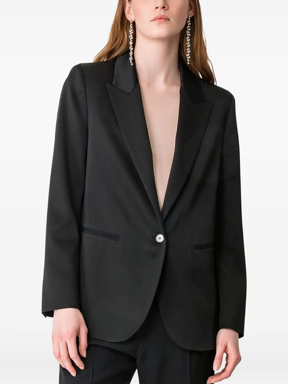 Forte single-button jacket Zwart