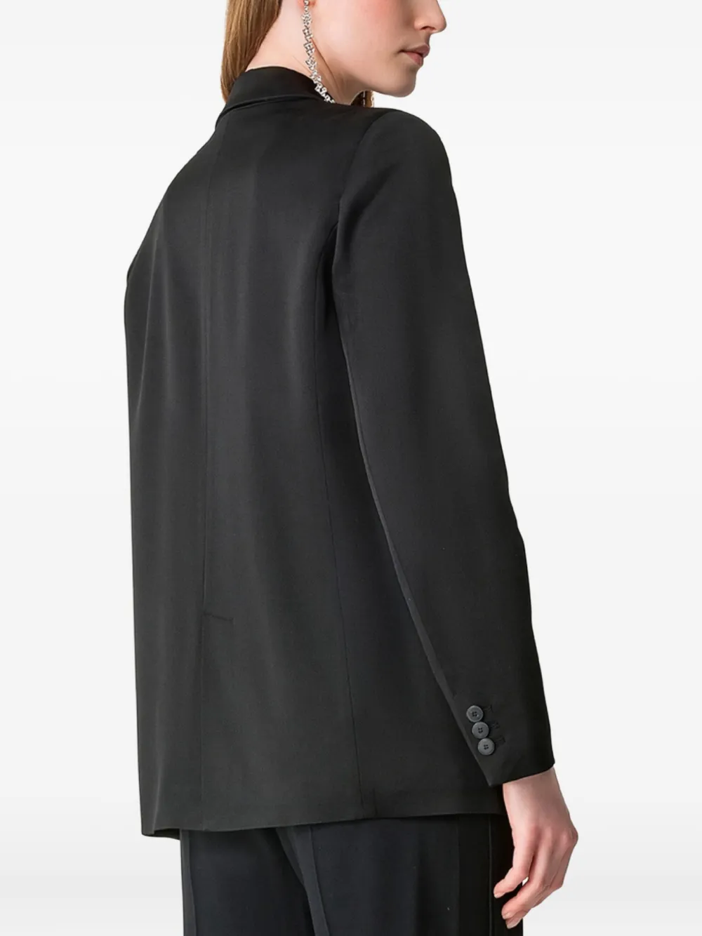 Forte single-button jacket Zwart