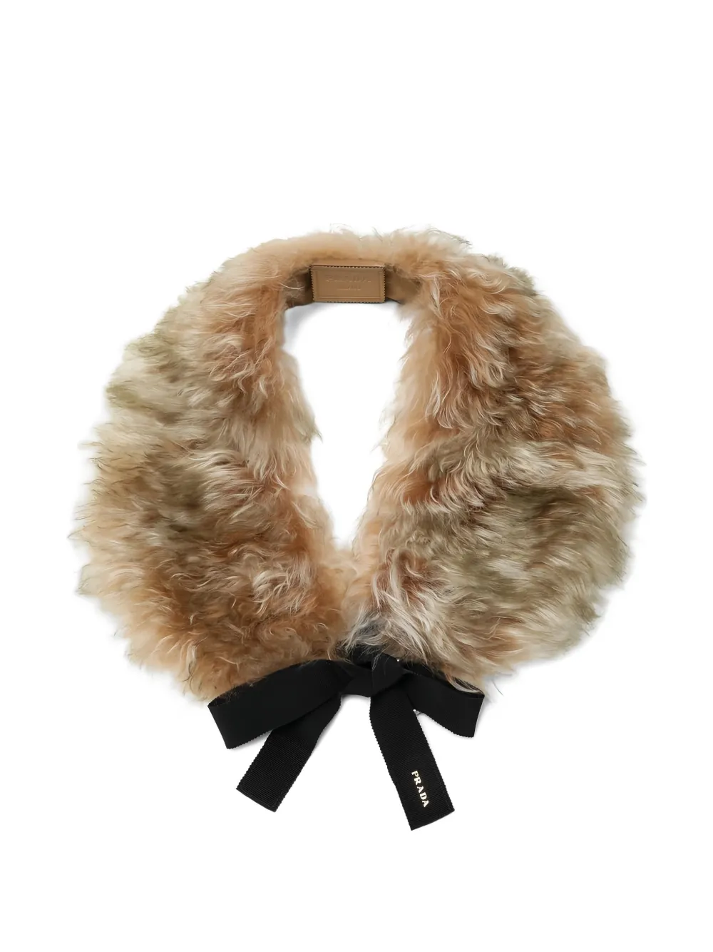 Prada lamb-fur scarve - Beige