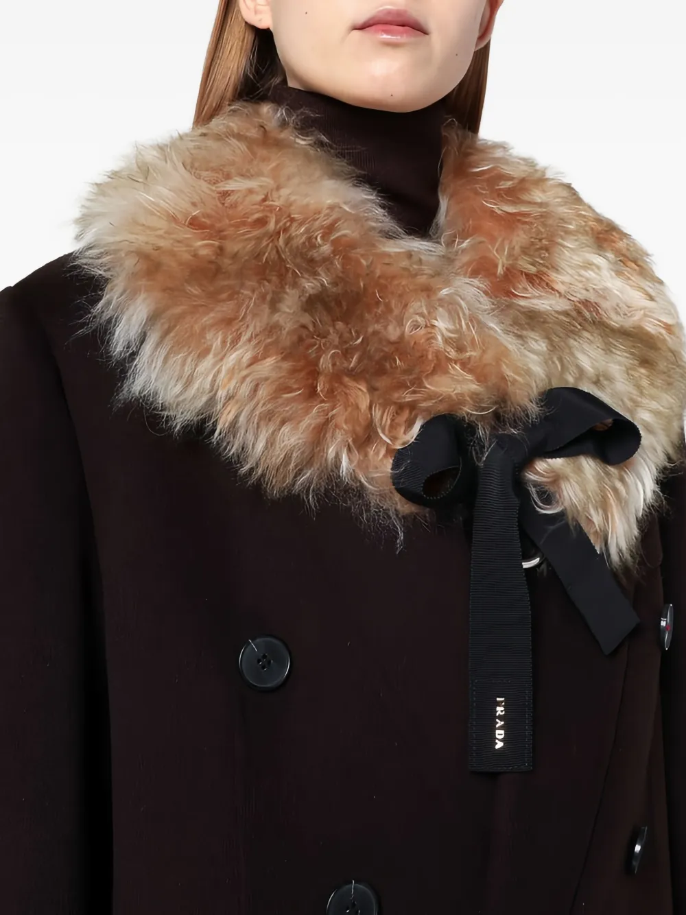 Prada Sjaal van lamswol Beige