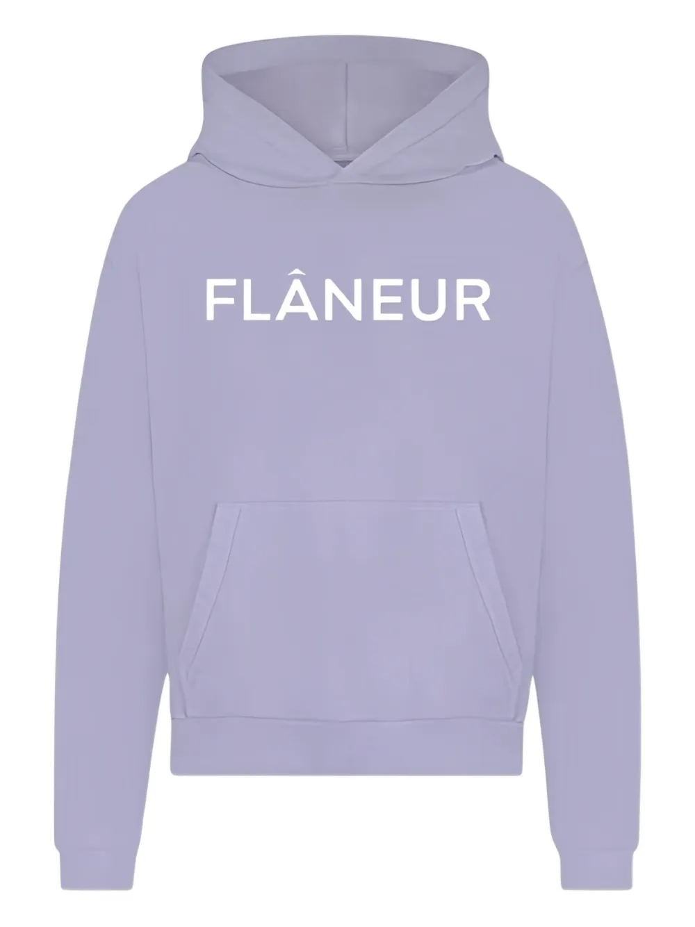 Flâneur Logo-print Hoodie In Purple