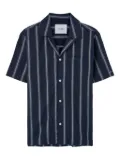 Les Deux Lawson Stripe SS short-sleeve shirt - Blue