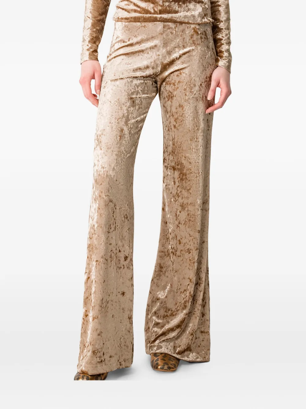 Forte Fluwelen broek Goud