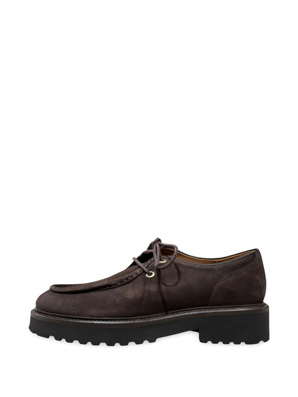 Calce Lace-up Lug-sole Derby Shoes In Brown