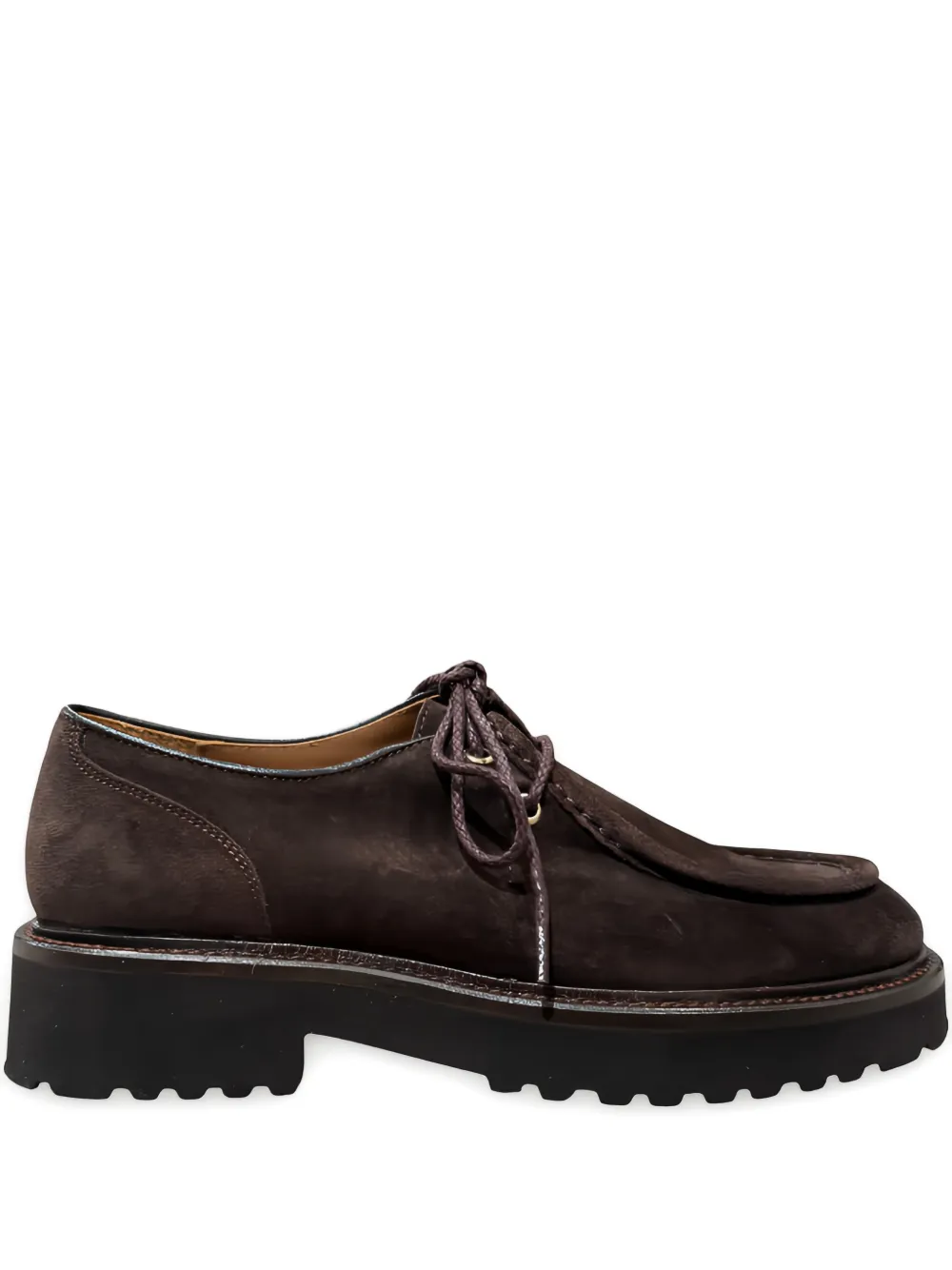CALCE lace-up lug-sole Derby shoes - Marrone