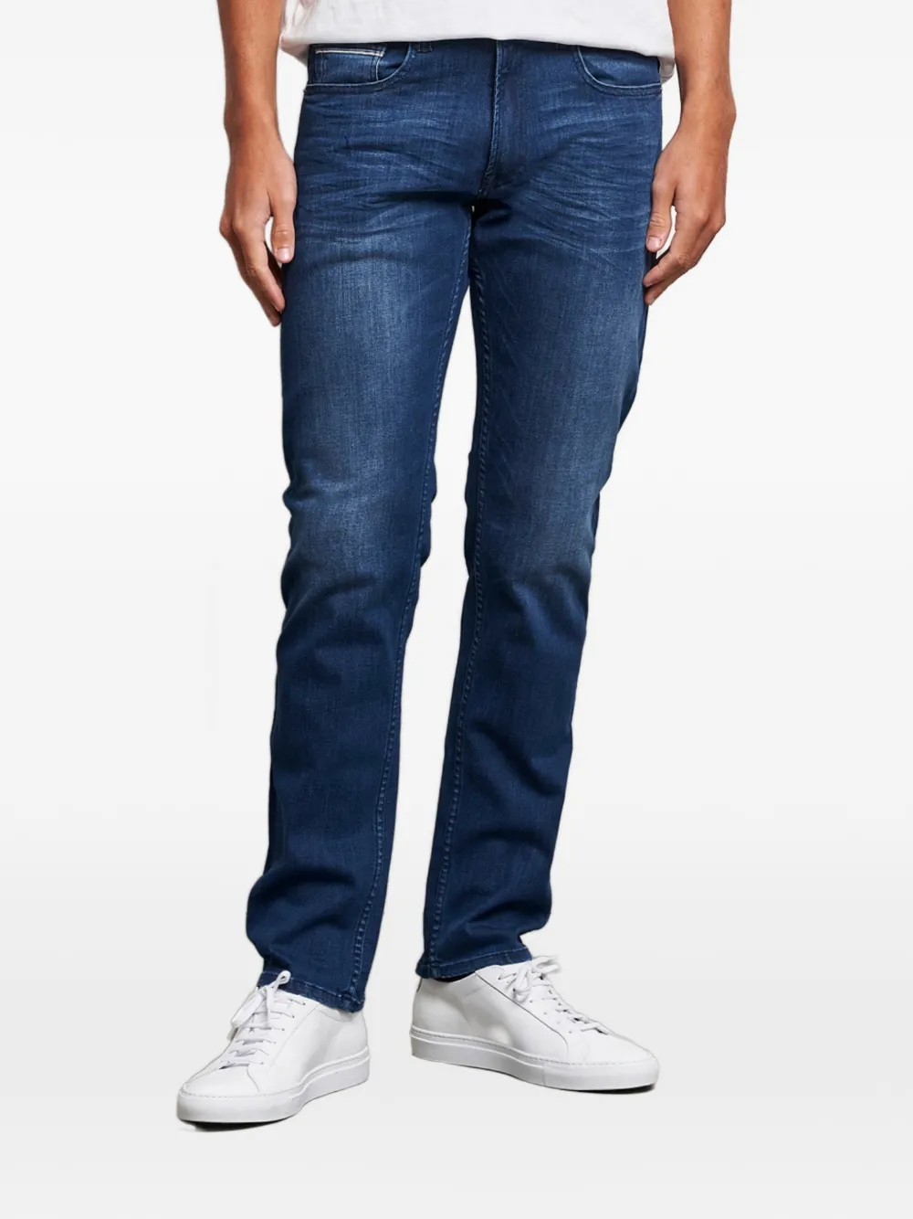 Replay logo patch jeans - Blauw