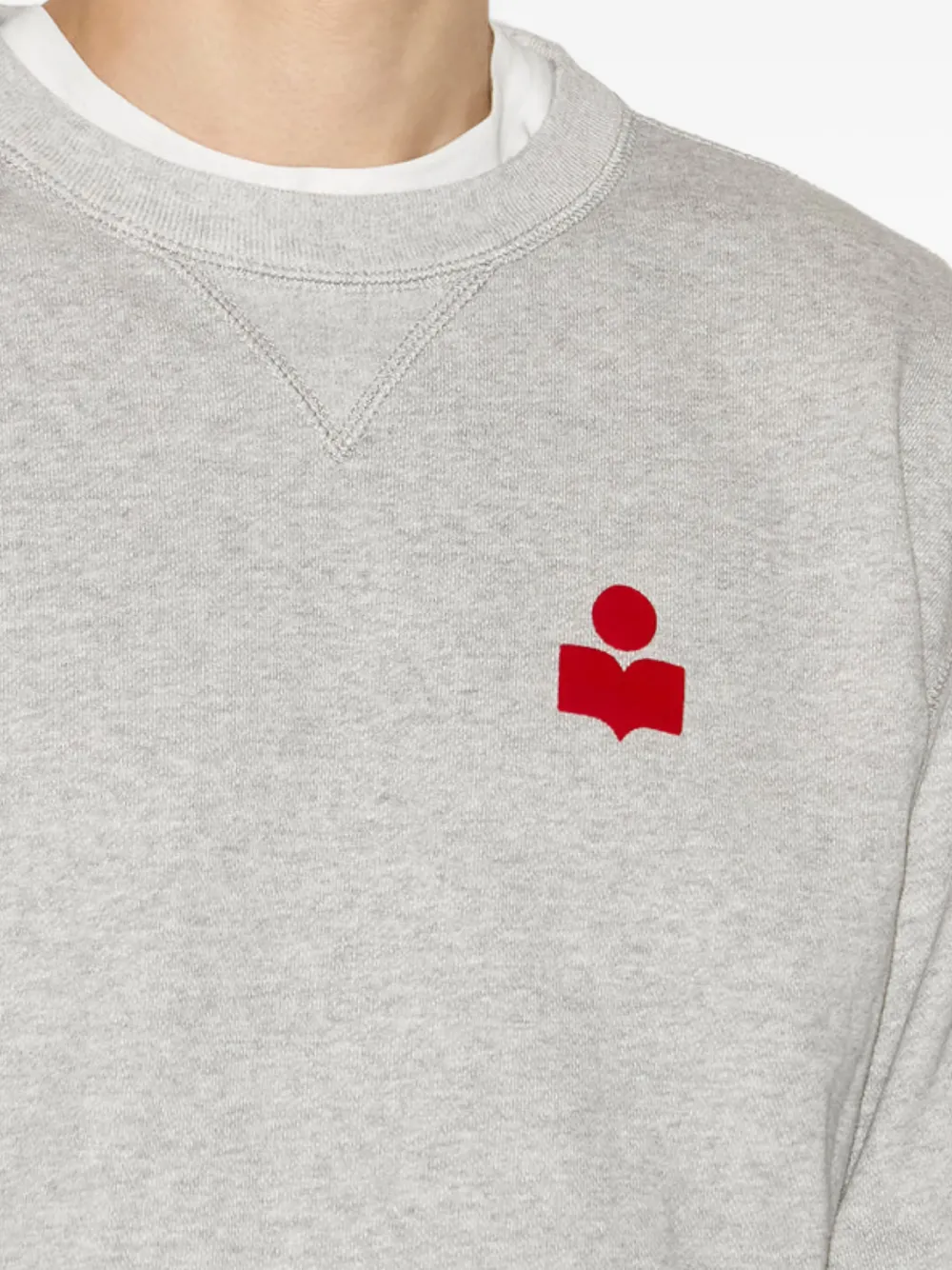 ISABEL MARANT Sweater met geborduurd logo Grijs