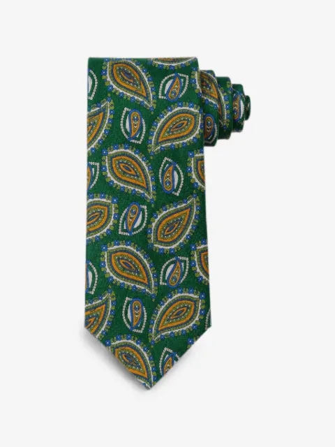 Bona Furtuna Krawatte aus Seide mit Paisley-Print