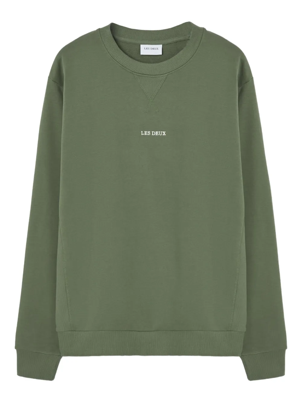 embroidered-logo crew-neck sweatshirt