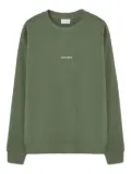 Les Deux embroidered-logo crew-neck sweatshirt - Green