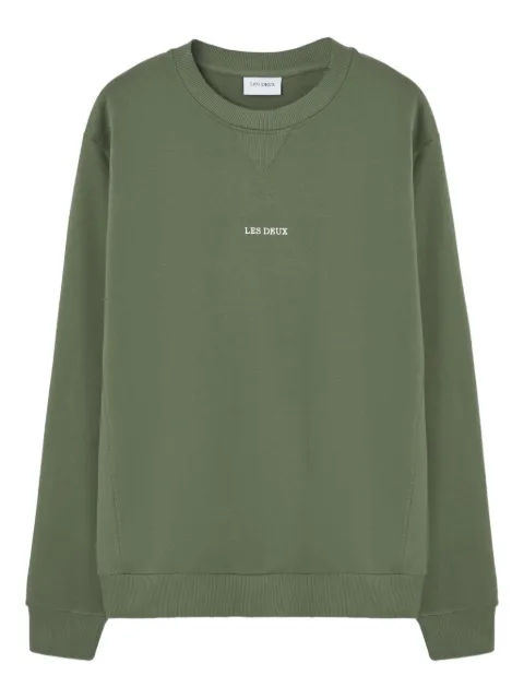 Les Deux embroidered-logo crew-neck sweatshirt