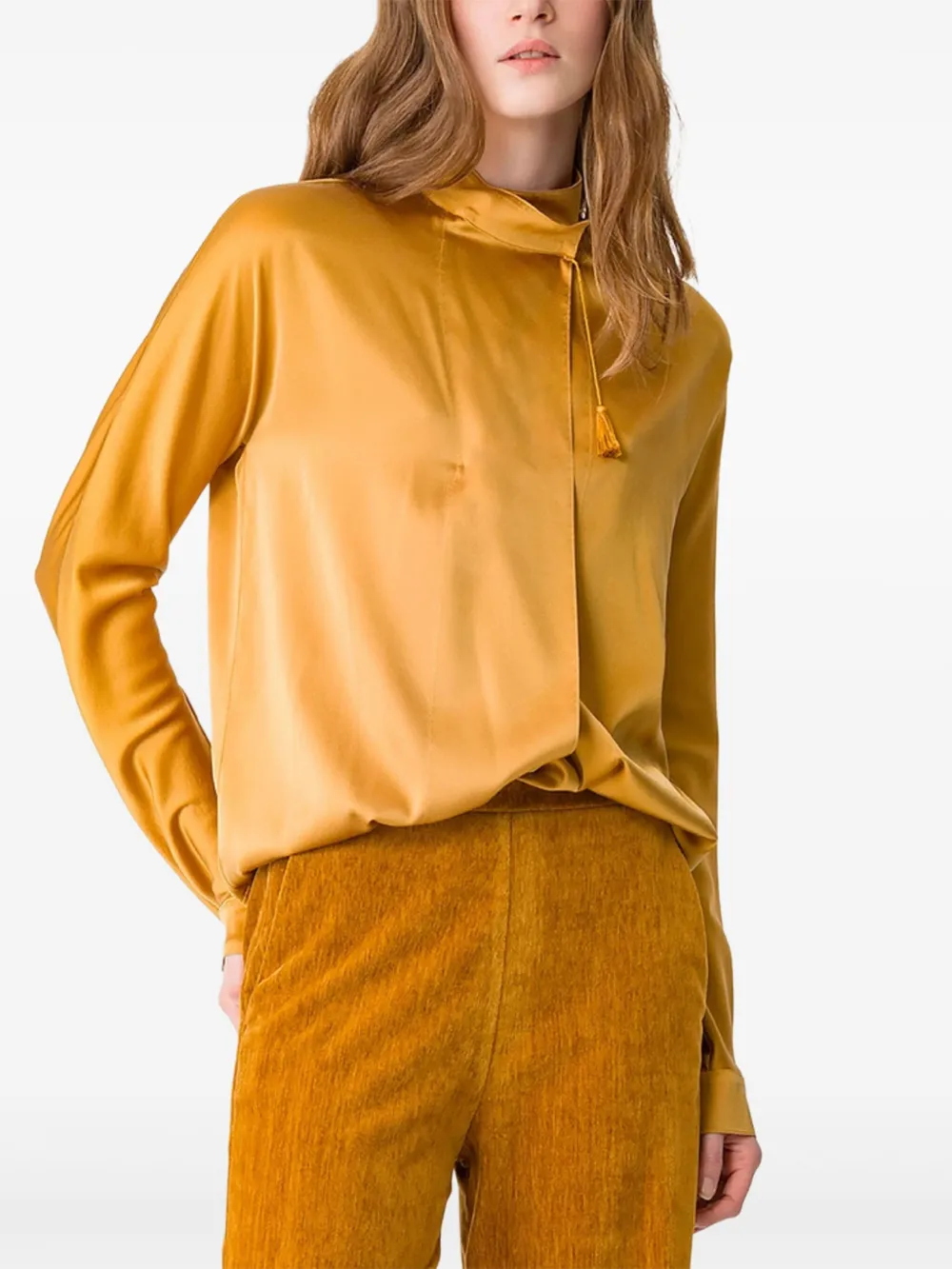  Forte Forte Tassel-neck Blouse - Yellow 