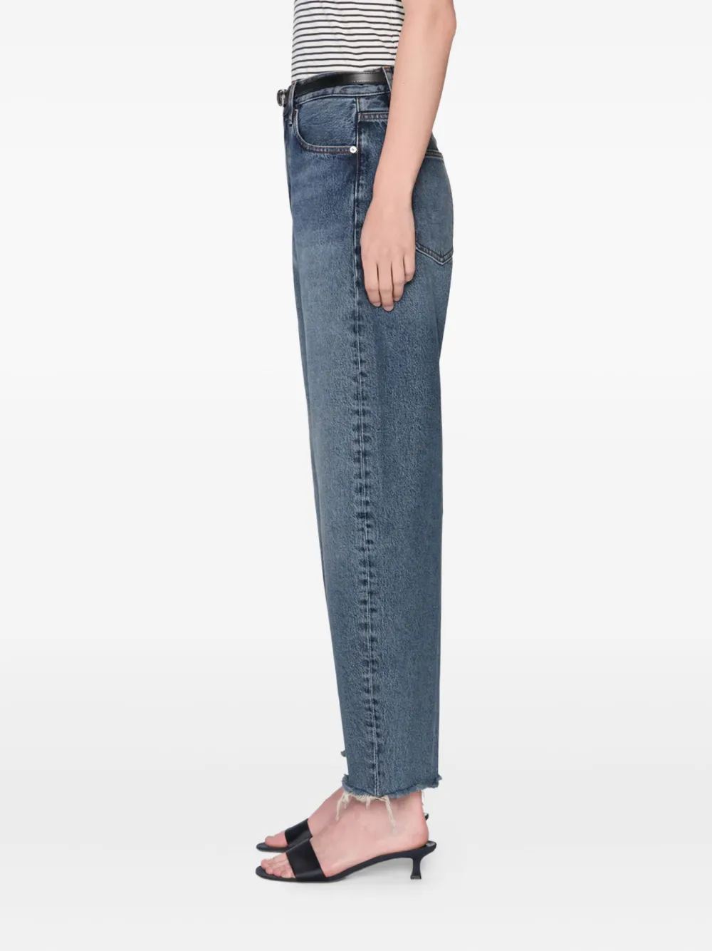 FRAME Bubble Crop frayed jeans | Cropped Jeans | Image 2