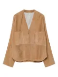 Forte Forte suede patch-pockets jacket - Brown