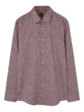 BOSS micro-dot print shirt - Brown