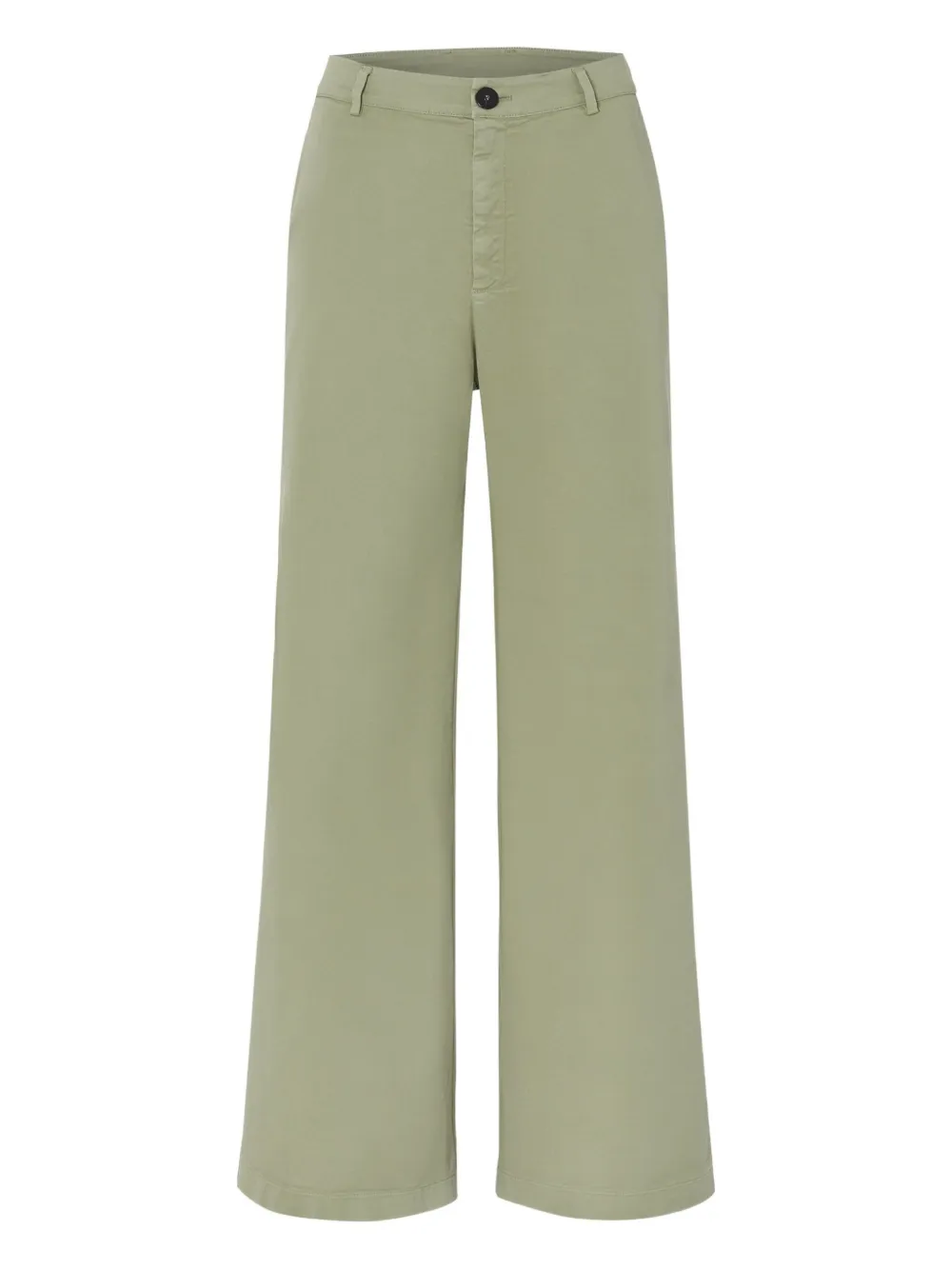 Forte Broek met opgestikte zak Groen