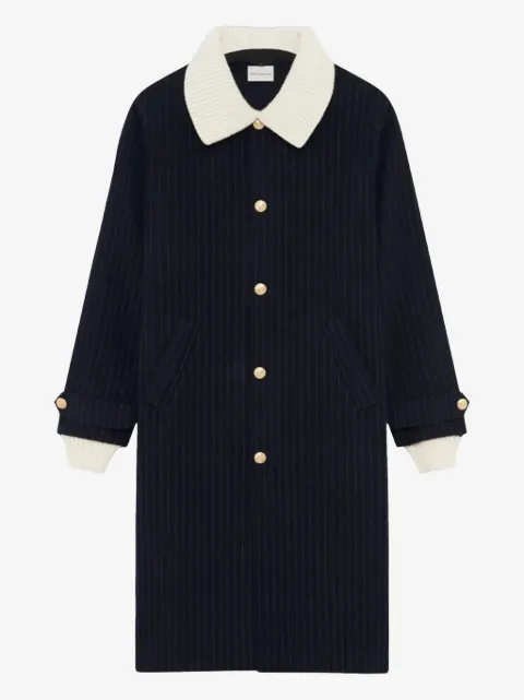 Drôle De Monsieur Le Manteau Pinstripes coat