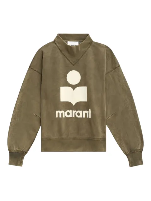 ISABEL MARANT logo-print mock-neck sweatshirt