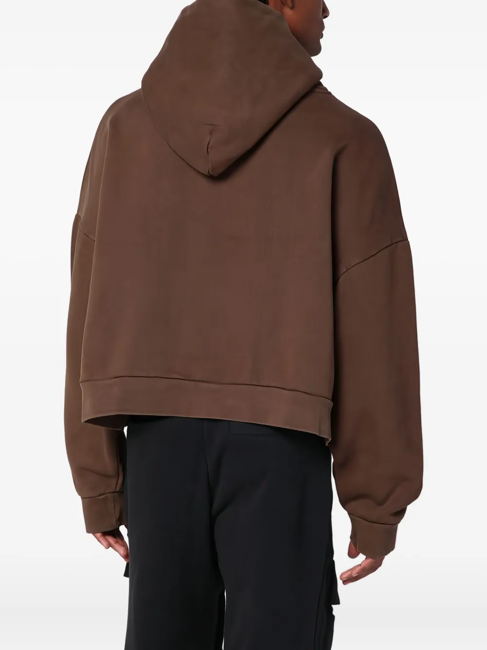 ENTIRE STUDIOS Hoodie met buidelzak Bruin