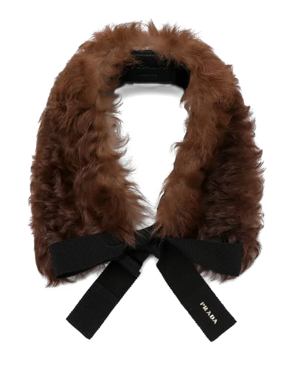 Prada Scarves Prada Neck Warmer Prada Faux Fur Collar