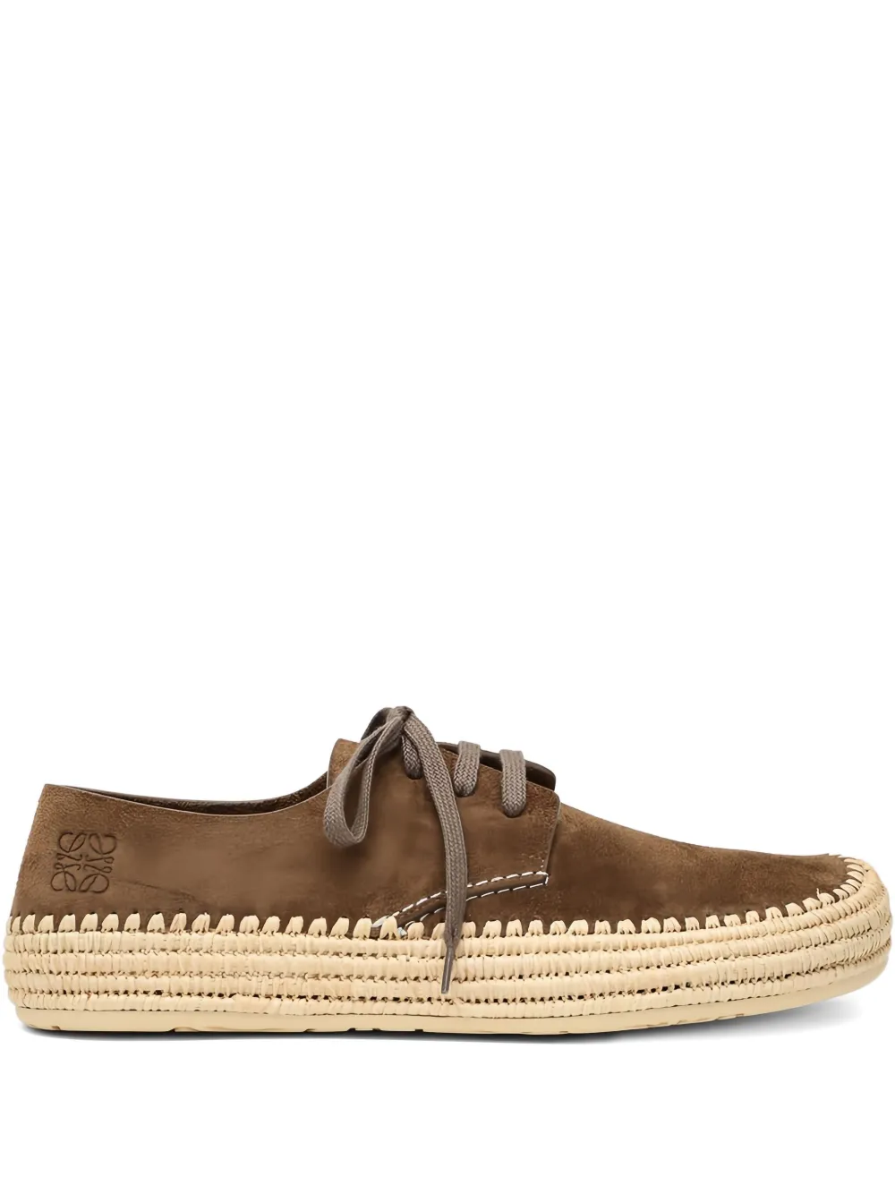 LOEWE Rio debossed-logo espadrilles Brown