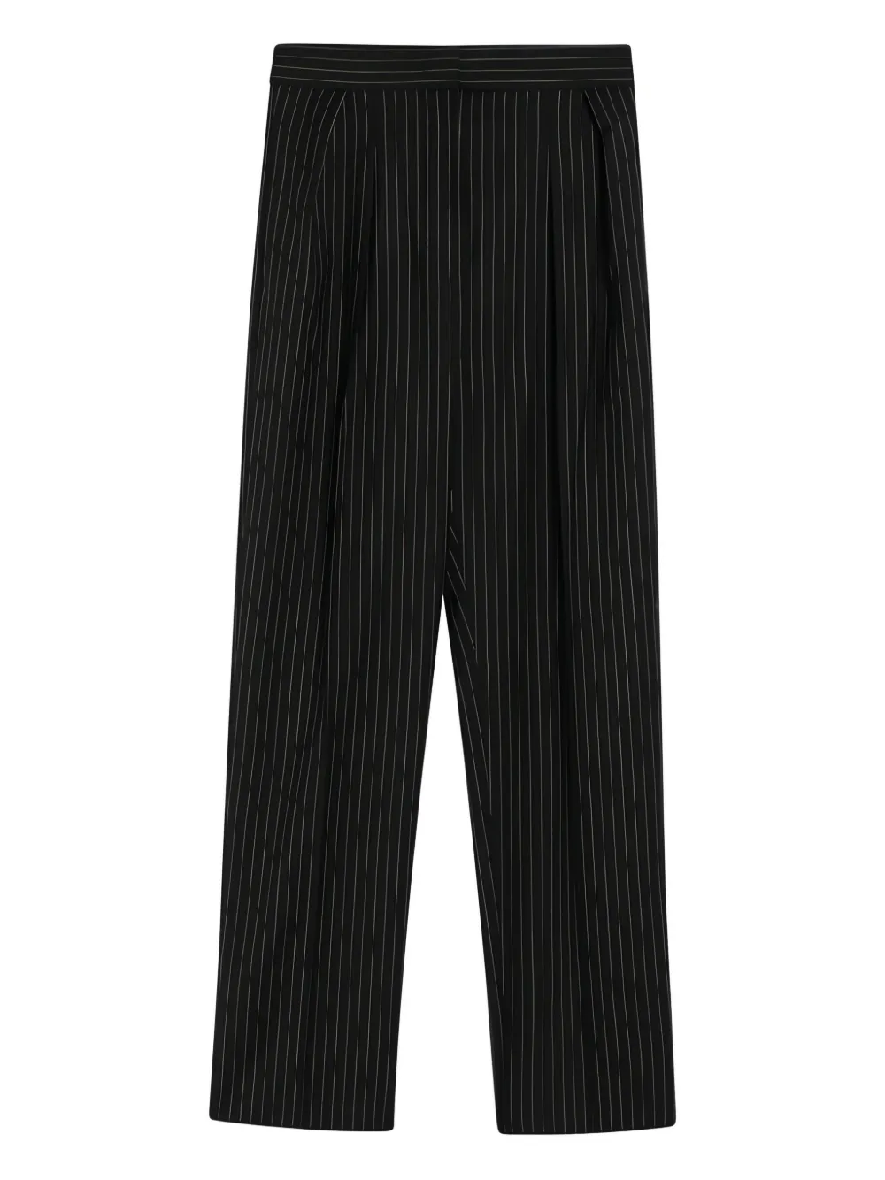 Max Mara Calça risca de giz com vinco | Preto | Image 1
