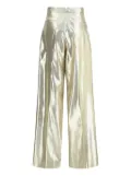 SA SU PHI pleated metallic trousers - Grey