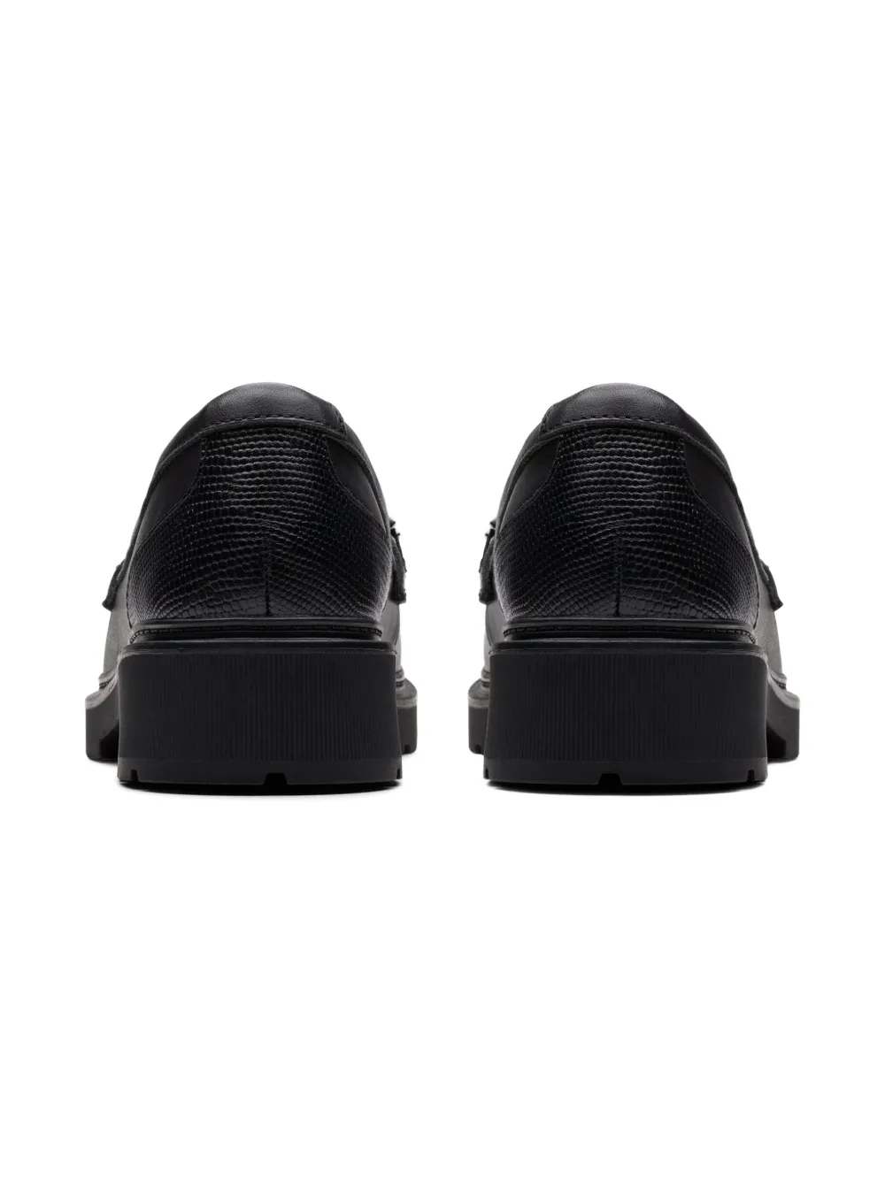 Clarks Kids chain-embellished loafers Black