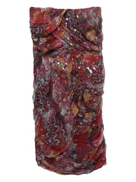 Diane Von Furstenberg Vintage vestido de seda con lentejuelas