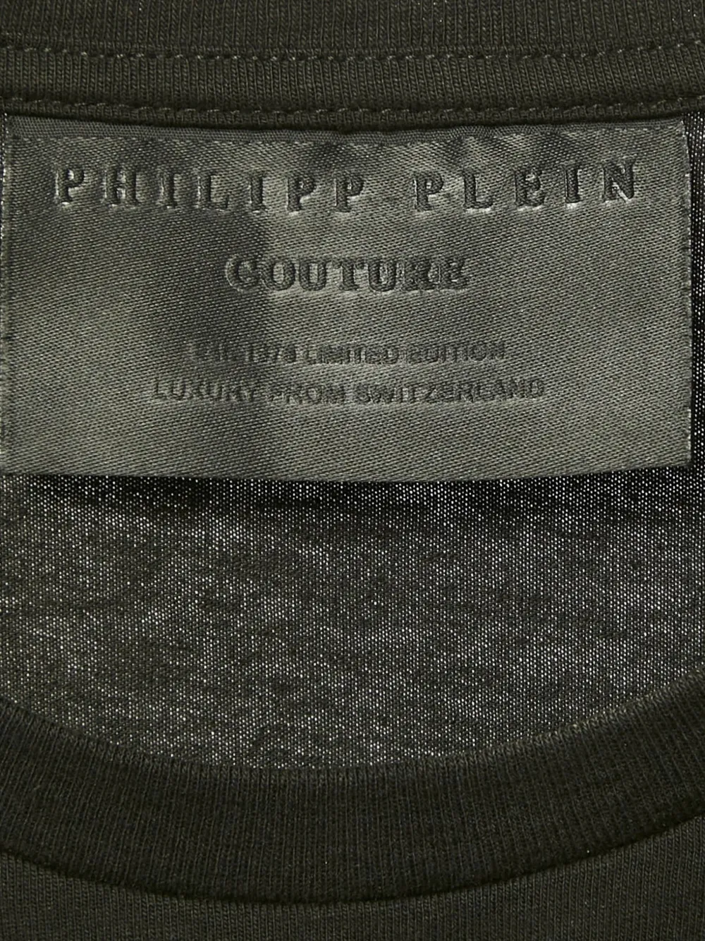 Pre-owned Philipp Plein 2024 Rhinestone Logo T-shirt In Black