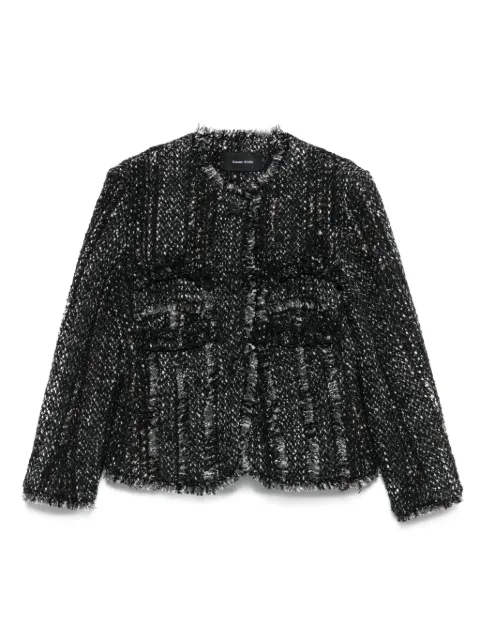 Simone Rocha fringed tweed jacket