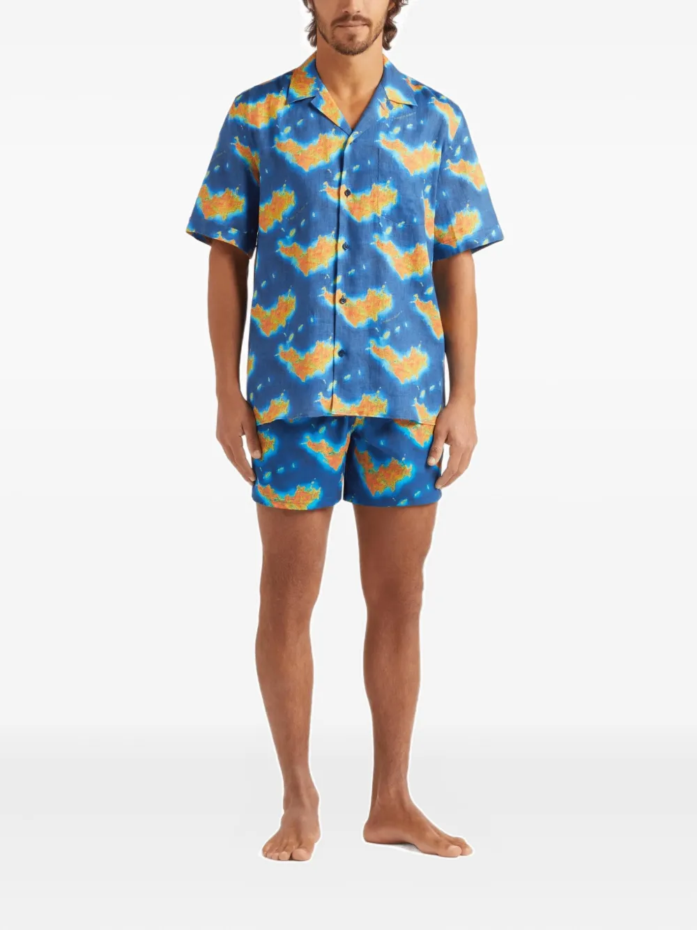 Vilebrequin Overhemd met print - Blauw