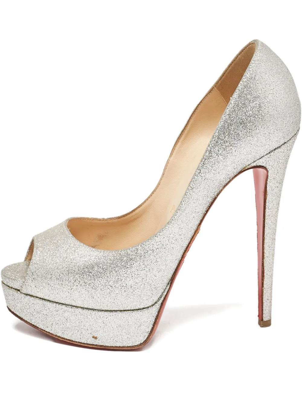Christian Louboutin Pre-Owned Pumps Lady Peep 145mm - Effetto metallizzato