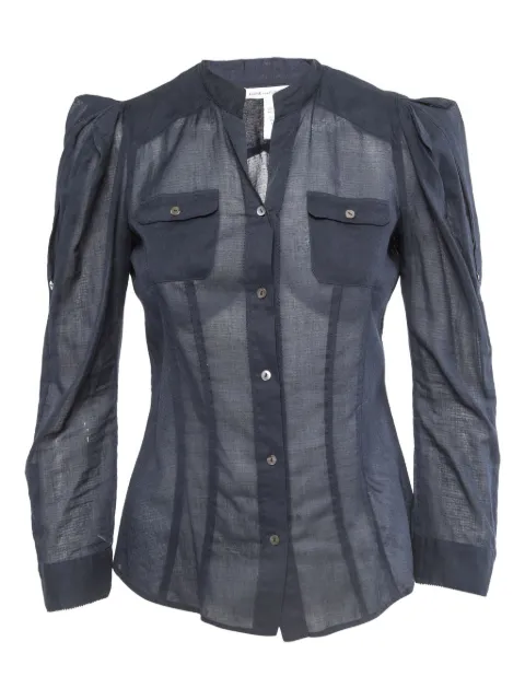 Diane Von Furstenberg Vintage Camicia con maniche a palloncino