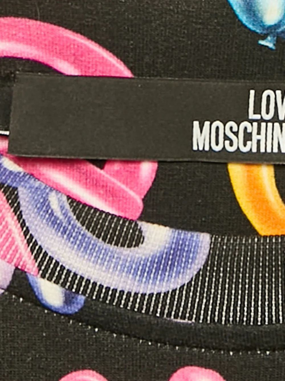 Moschino Pre-Owned Jurk met ballonprint - Zwart