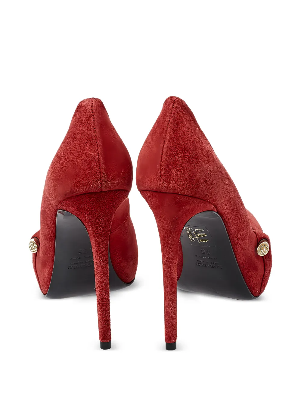 Loriblu Suède pumps - Rood