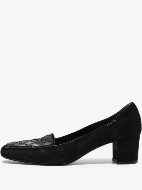 Loriblu 2024 square toe embellished pumps