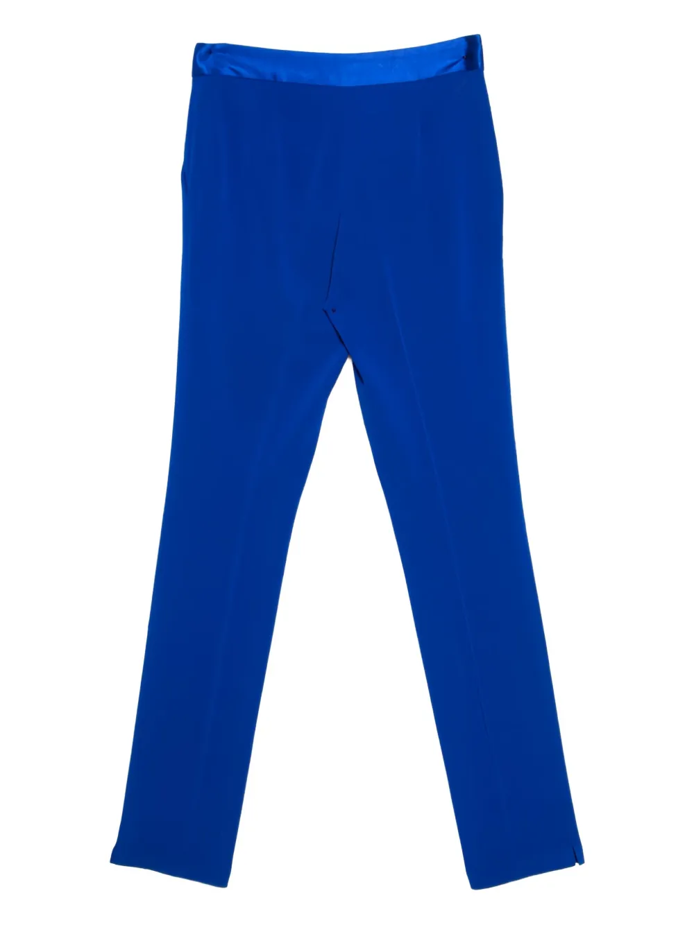 Diane Von Furstenberg Vintage Pre-owned broek met contrasterende tailleband - Blauw