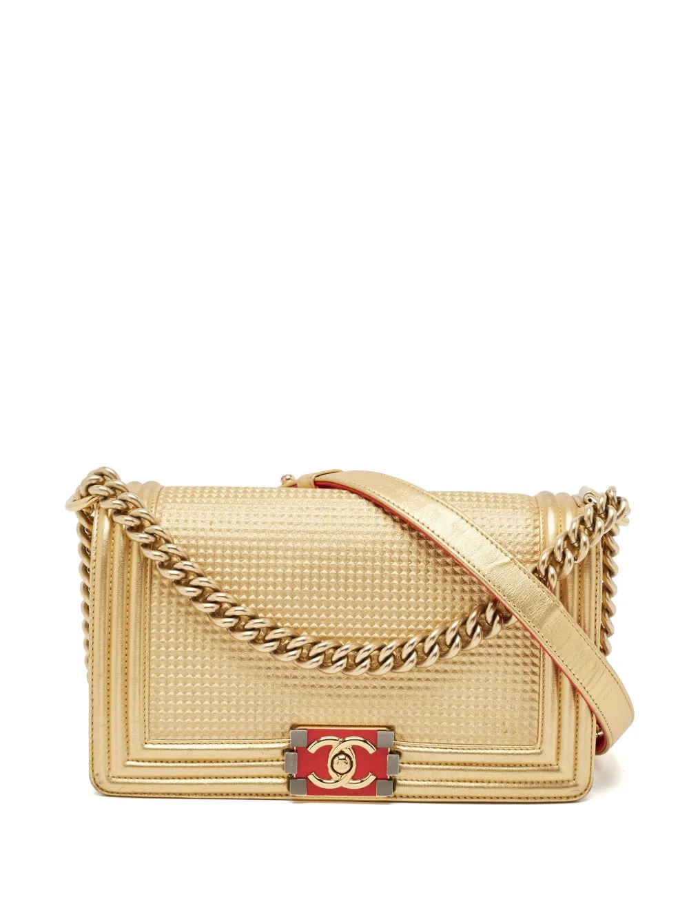 CHANEL Pre-Owned Boy Chanel shoulder bag - Oro
