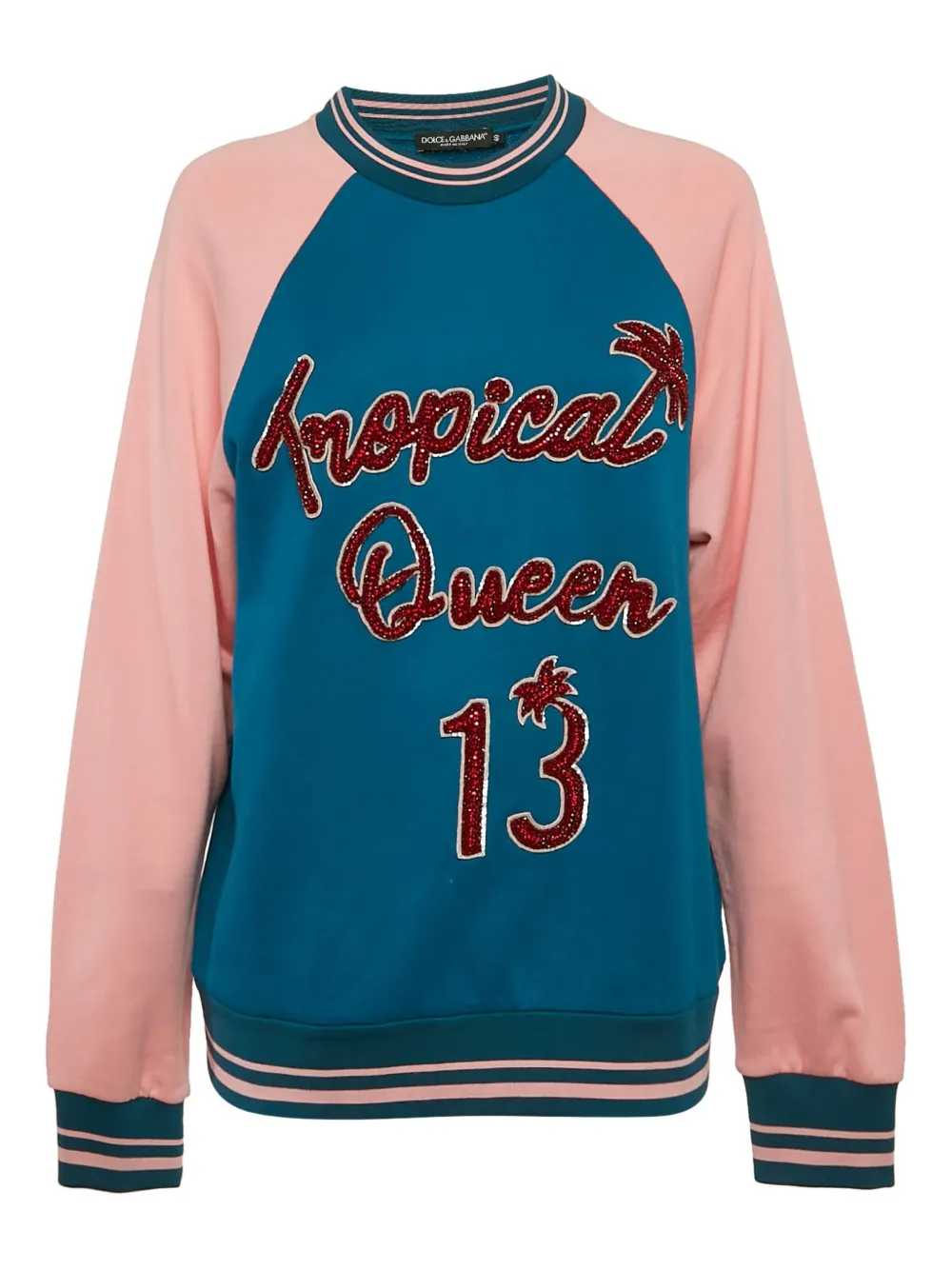 Dolce & Gabbana Pre-Owned raglans-sleeve sweatshirt | Blue | Image 1