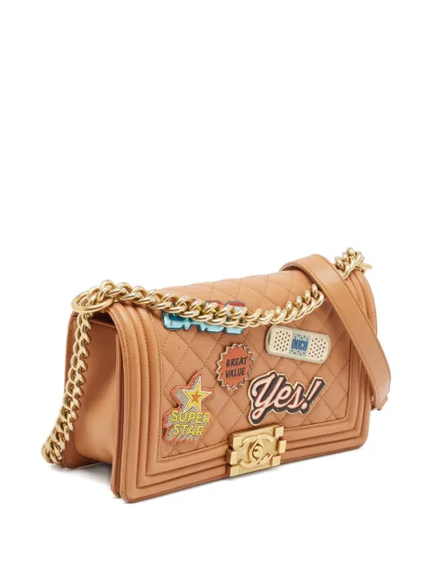 CHANEL Pre-Owned Boy quilted patches shoulder bag