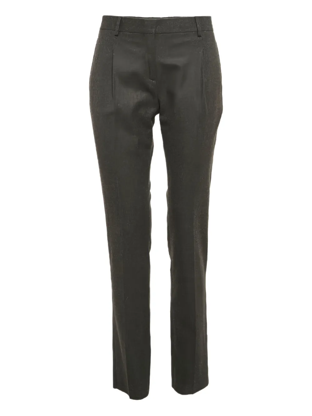 Pre-owned Valentino Straight Trousers In Gray
