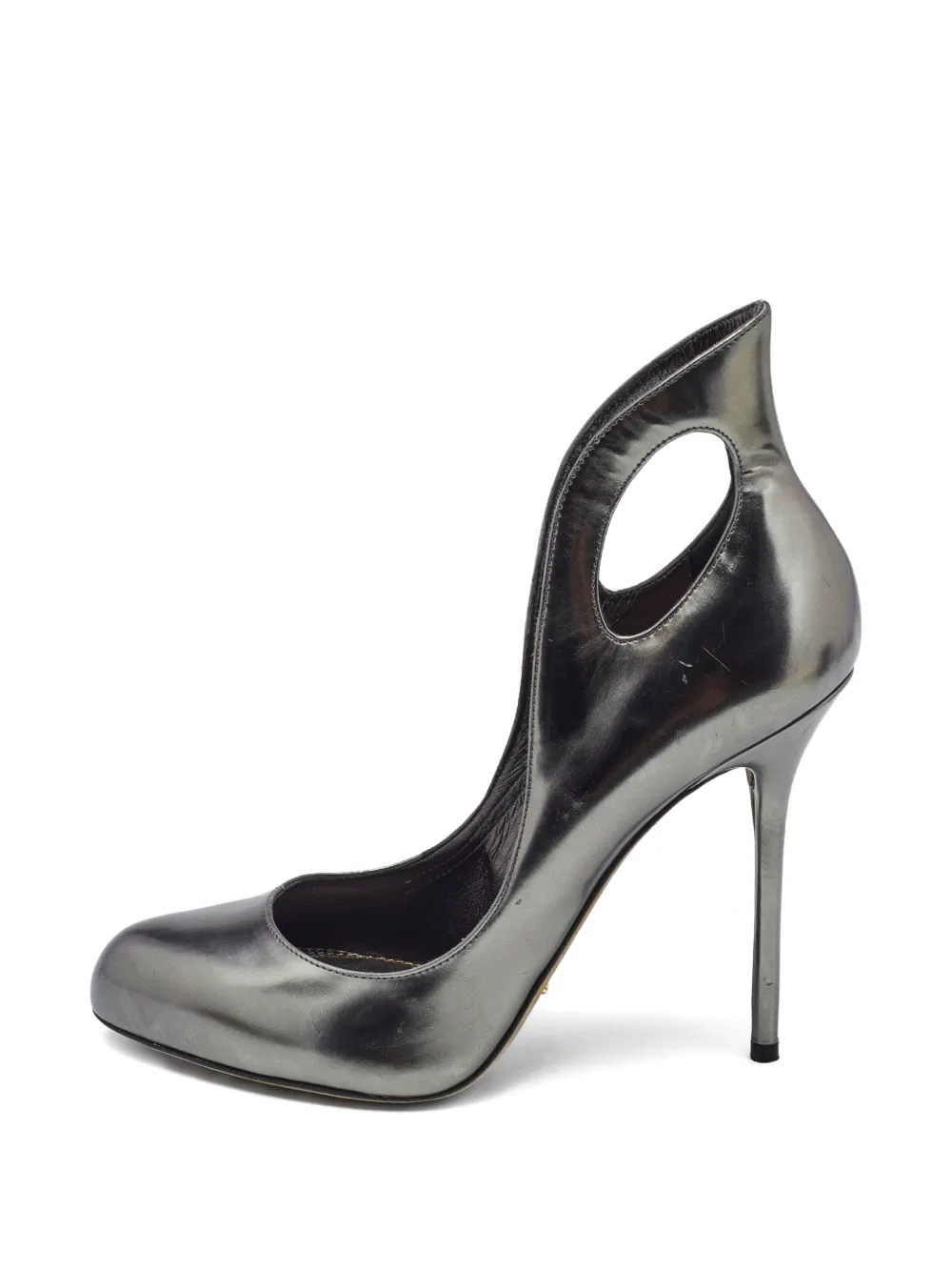 Sergio Rossi Vintage Smoking-Pumps 115mm - Grau
