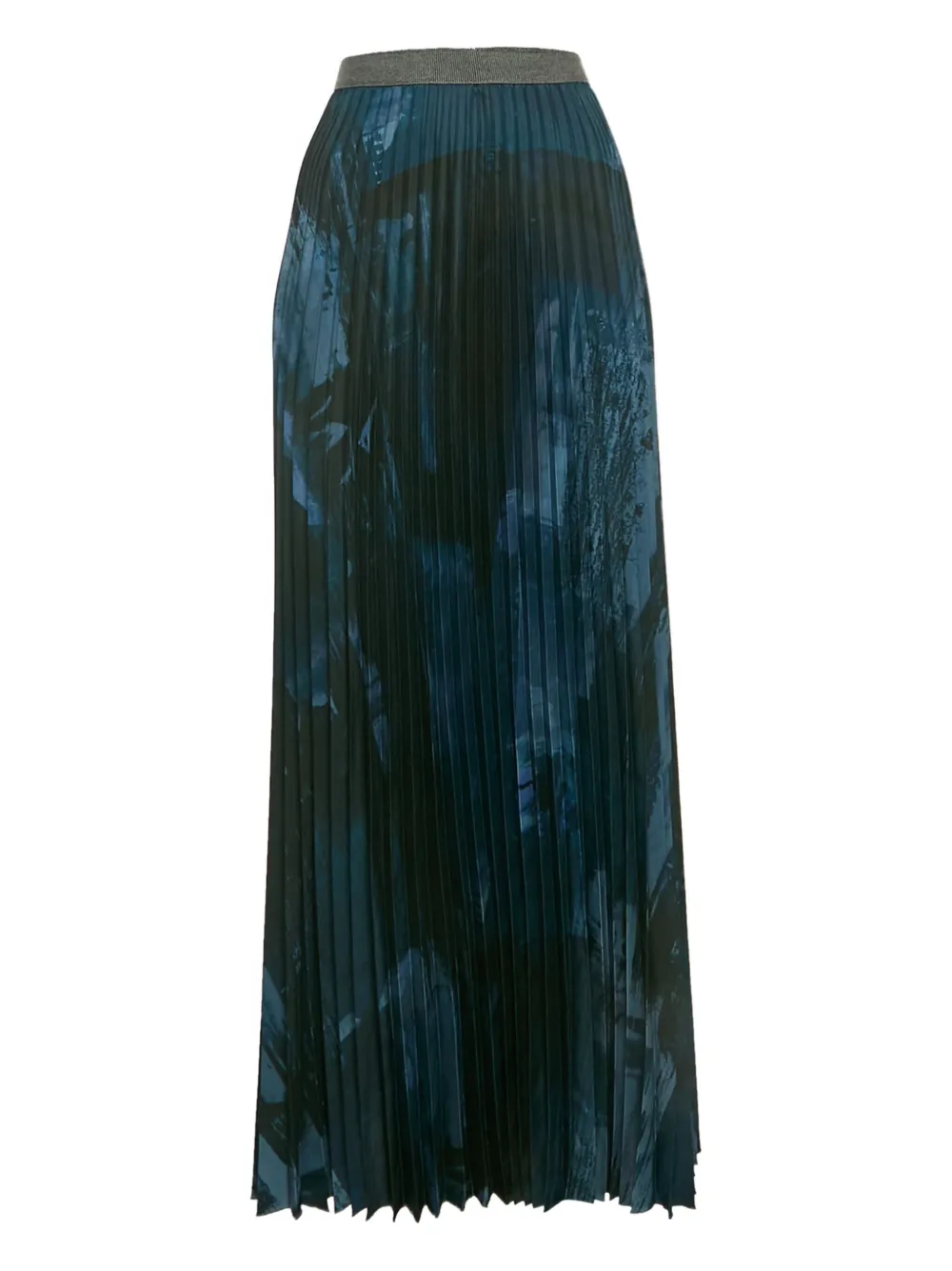 Weekend Max Mara PLooirok met abstracte print - Zwart