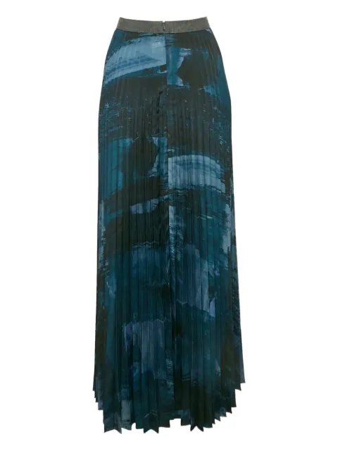 Weekend Max Mara pleated abstract print skirt