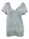Missoni Pre-Owned 2024 lurex floral top - Blue